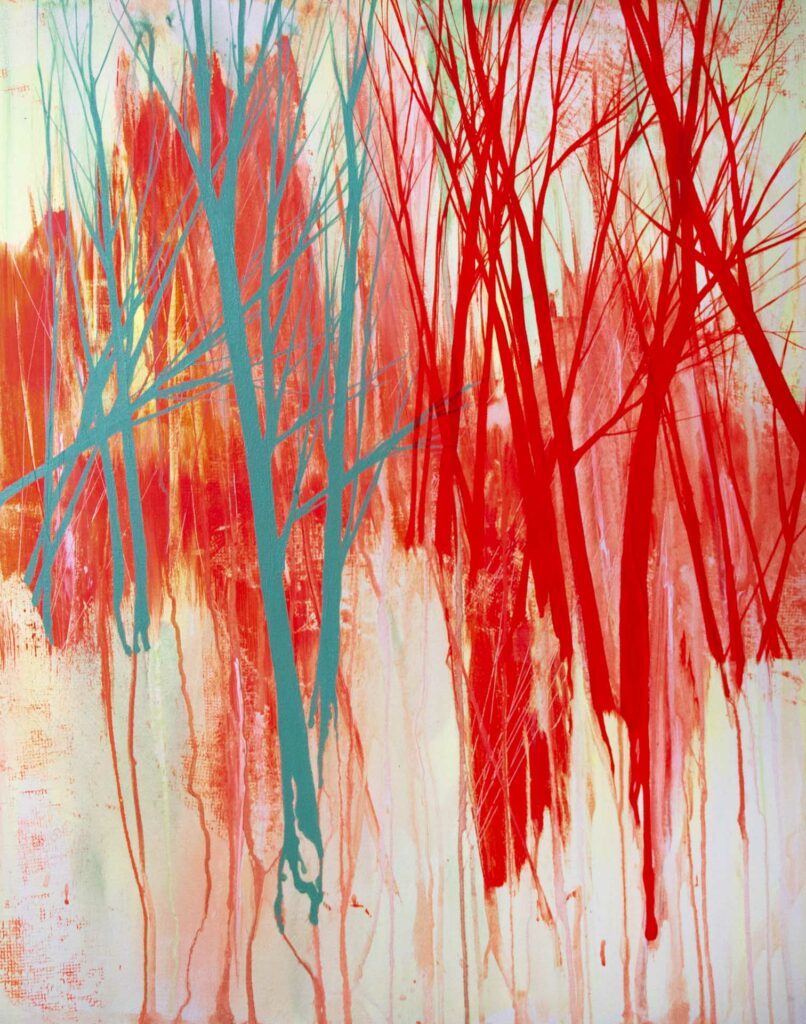 parallelworlds small 12 under daylight, 30 x 24 inches, 76,2 x 60,96 cm, 2012, oil, acrylic and neoncolor on canvas